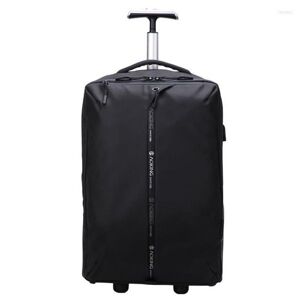 Suitcases 20 Inch Maletas De Viaje Trolley Travel Suitcase With Wheels Boarding Backpack Rolling Luggage