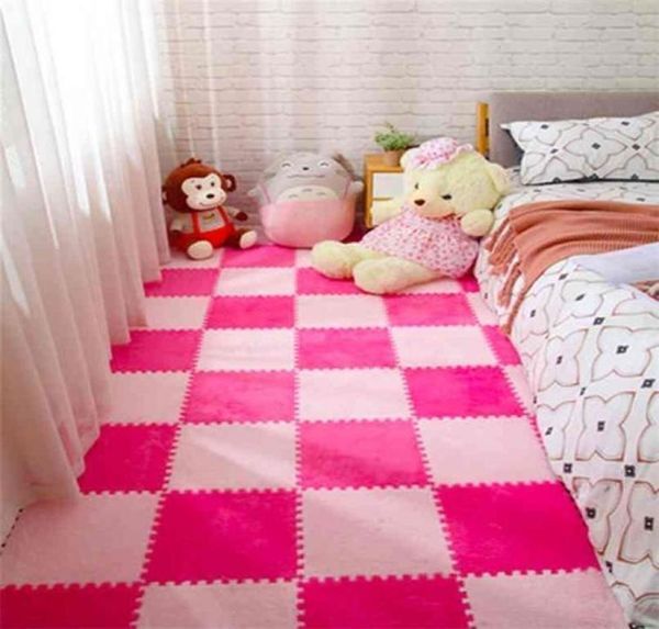 10PcsLot Kids Carpet Plush Baby Play Mat For Children EVA Foam Developing Puzzle Soft Floor Rug Game Crawling Playmat 2109152386036944633