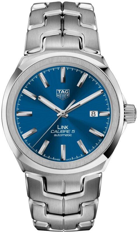 TAG Heuer Link Calibre 5 Automatic Mens Blue Steel Watch