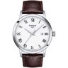 Tissot Classic Dream White Dial Leather Quartz Watch, 42mm