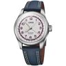 Oris Hank Aaron Limited Edition Watch White Dial Blue Leather Strap, 40mm