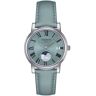 Tissot Carson Premium Lady Moonphase Light Blue Steel Watch, 32mm