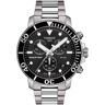 Tissot Seastar 1000 Chronograph Black Dial Steel Watch, 45.5mm