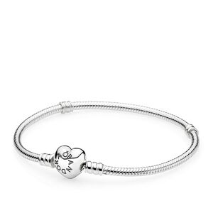 Pandora Moments Women's Heart Clasp Snake Chain Bracelet