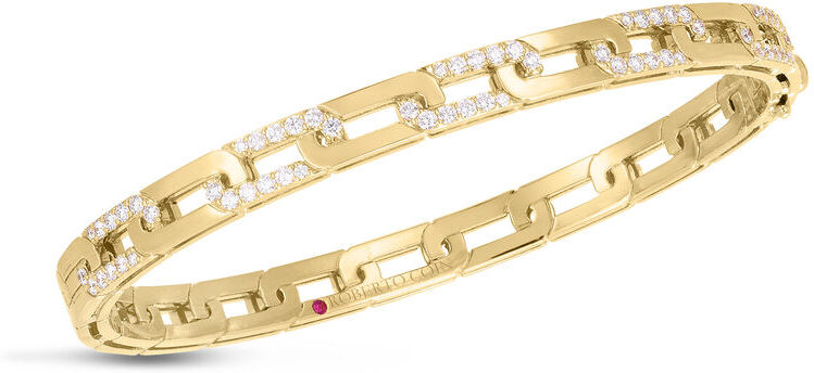 Roberto Coin Navarra Diamond Bangle 18K Yellow Gold