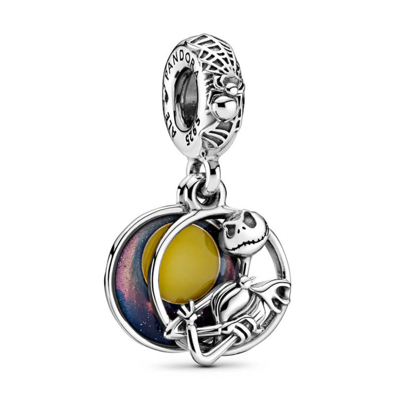 Pandora Disney Nightmare Before Christmas Enamel Double Dangle Charm