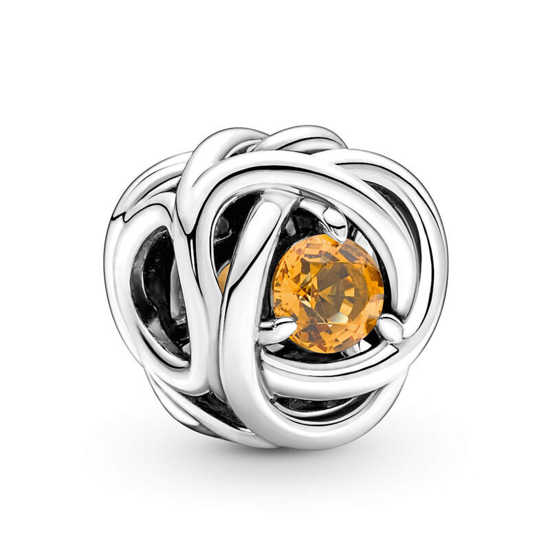 Pandora Honey Crystal Eternity Circle Charm