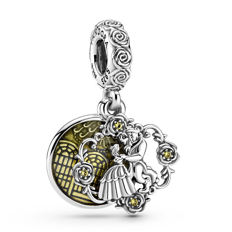 Pandora Disney Beauty & the Beast Dancing Double Dangle Charm