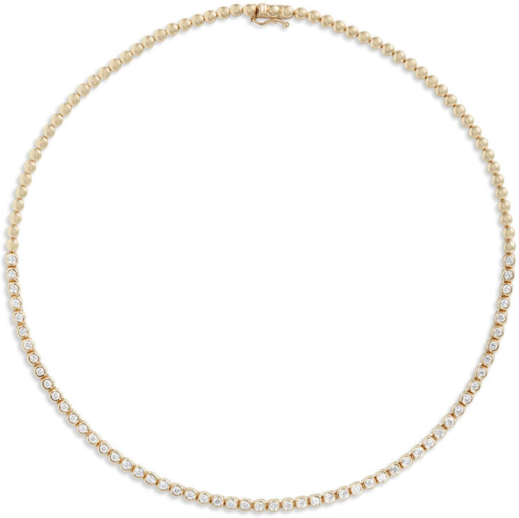 Ben Bridge Jewelers 17-Inch Diamond Station Necklace, 14K Yellow Gold