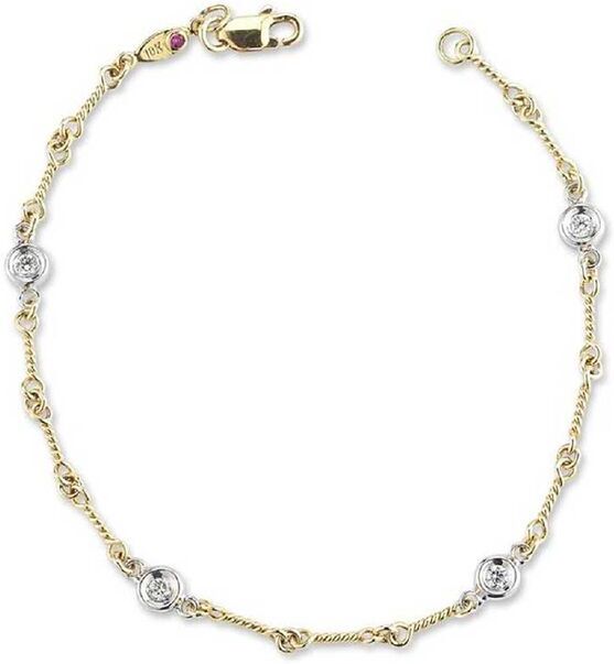 Roberto Coin Diamonds by the Inch 4-Station Diamond Bracelet 18K