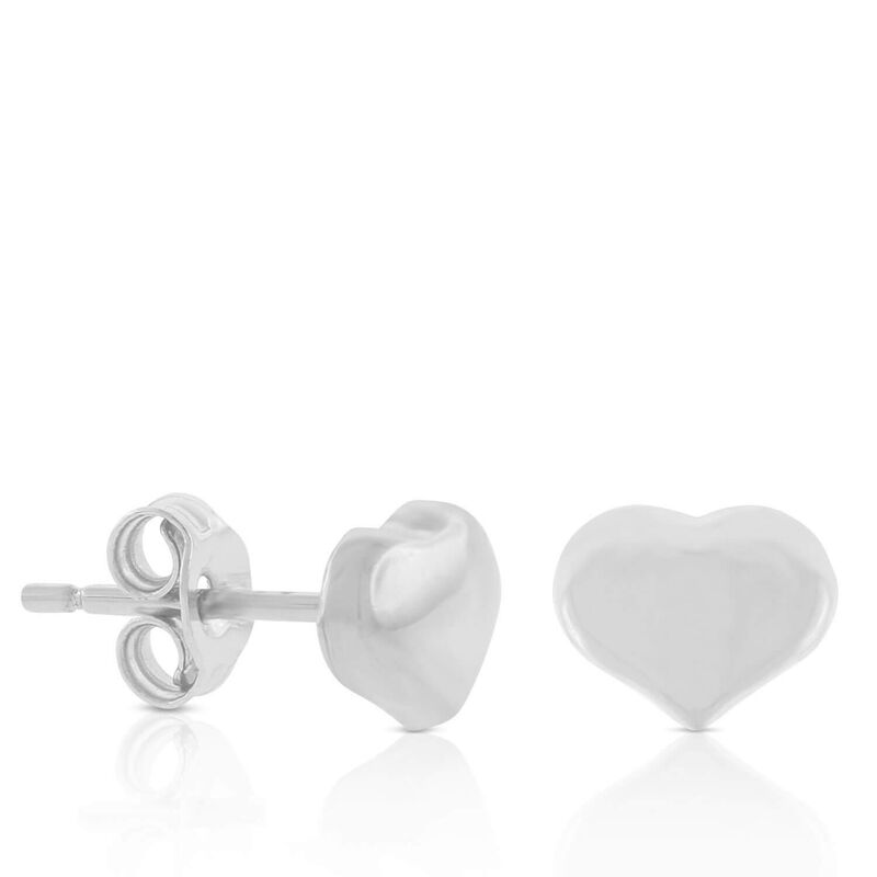 Roberto Coin Tiny Treasures Heart Earrings 18K