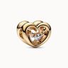 Pandora Radiant Heart & Floating Stone Charm