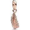 Pandora Floating Curved Feather Dangle Charm