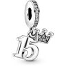 Pandora 15th Birthday CZ Dangle Charm