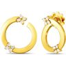 Roberto Coin Love In Verona Diamond Circle Earrings 18K