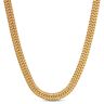 Toscano Gold Collection Toscano Four-Sided 2-Row Franco Chain Necklace 14K