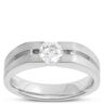 Ben Bridge Jewelers Gents Negative Channel Diamond Ring, 18K White Gold