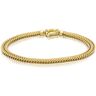 Toscano Gold Collection Toscano Four-Sided 2-Row Franco Chain Bracelet 14K