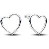 Pandora Front-facing Heart Stud Earrings