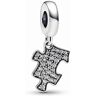 Pandora Sparkling Puzzle Piece Dangle Charm