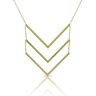 Ben Bridge Jewelers Tiered Chevron Necklace 14K