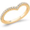 Bella Ponte Chevron Diamond Band, 14K Yellow Gold