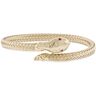 Toscano Gold Collection Toscano Ruby Eye Snake Cuff Bracelet 14K