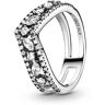 Pandora Sparkling Marquise Double Wishbone CZ Ring