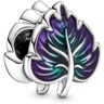 Pandora Purple & Green Leaf Enamel Charm