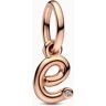 Pandora Letter E Script Alphabet Dangle Charm