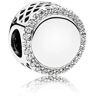 Pandora Silver Charm with Clear CZ