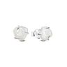 Pandora White Rose in Bloom Stud Earrings