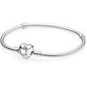 Pandora Moments Heart & Snake Chain Bracelet