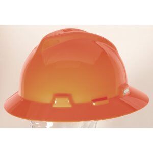MSA SAFETY SALES LLC Msa Safety V-Gard Slotted Hat With Fas-Trac Iii Suspension, Or, Ea (308520351)