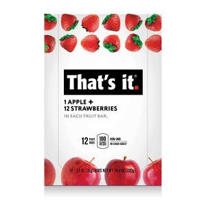 That's Write Gluten Free Individually Wrapped Apple Plus Strawberry Fruit Bar, 1022S/6-12Ct (22981180)