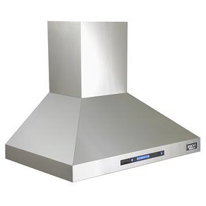 Kucht Professional 36" Modern Stainless Steel Wall Mounted Range Hood in Silver