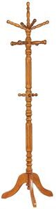 Coaster Traditional Wood 3-Tier Coat Rack with Rotating Top in Brown