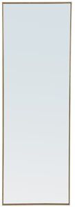 Elegant Decor Monet 60" x 18" Rectangle Metal Frame Mirror in Brass