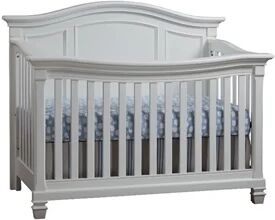 Baby Cache Glendale Traditional Wood 4-in-1 Lifetime Crib in Pure White