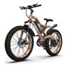 CRO Decor 1500W Electric Bike Fat Tire 48V 15AH Removable Lithium Battery Mountain Bicycle
