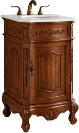 Elegant Kitchen and Bath Danville 21" Single Solid Wood Bathroom Vanity in Brown