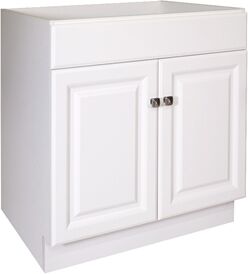 Design House Wyndham 2-Door Ready to Assemble Wood Vanity Base in White 30-Inch