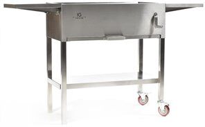 IG Charcoal BBQ Stainless Steel Charcoal Grill in Gray