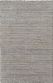 Surya Evora EVO-2304 24 x 36" Rectangle Jute Fabric Rug in Gray/Charcoal