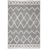 Safavieh Equinox 4' x 6' Hand Tufted Shag Rug in Gray and Cream