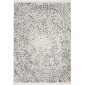 Nourison Kamala 47" x 71" Fabric Indoor Rug in White/Black Tribal