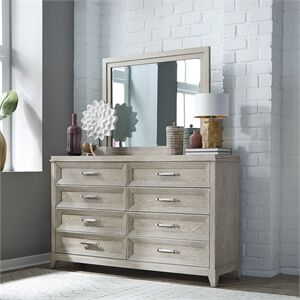 Liberty Furniture Belmar Dresser & Mirror Set - Washed Taupe