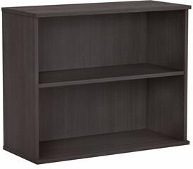 BBF Bush Business Furniture Small 2 Shelf Bookcase in Storm Gray - Engineered Wood