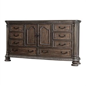 Furniture of America Leo Wood 8-Drawer Dresser in Rustic Natural Tone