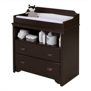 South Shore Fundy Tide Changing Table in Espresso